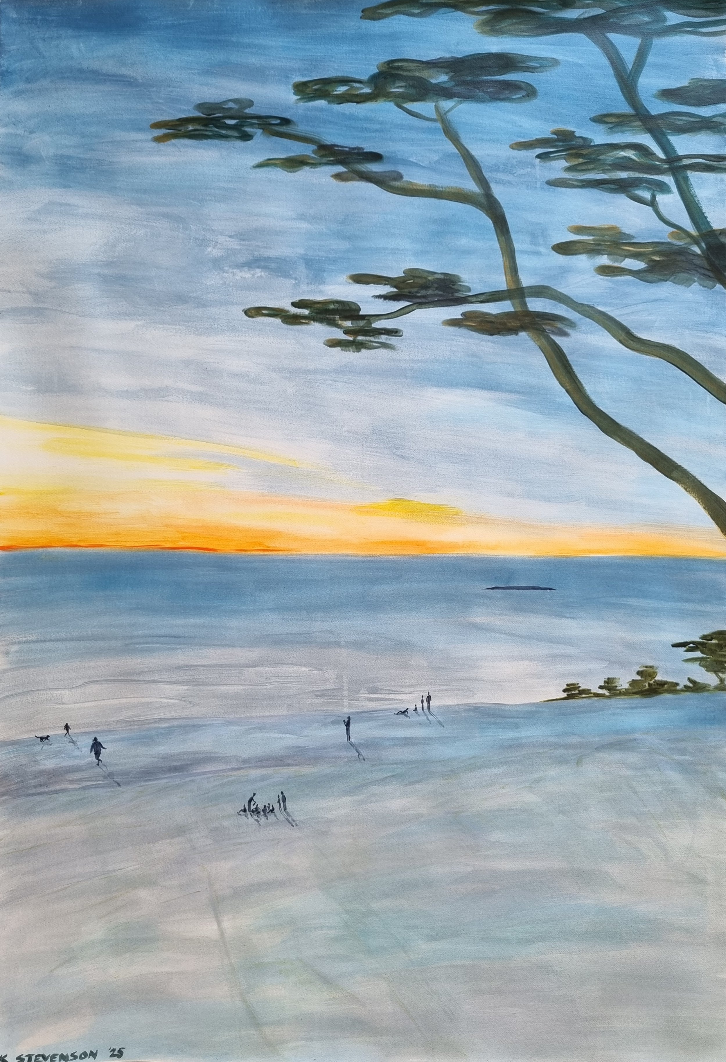 View Over The Atlantic At Dusk