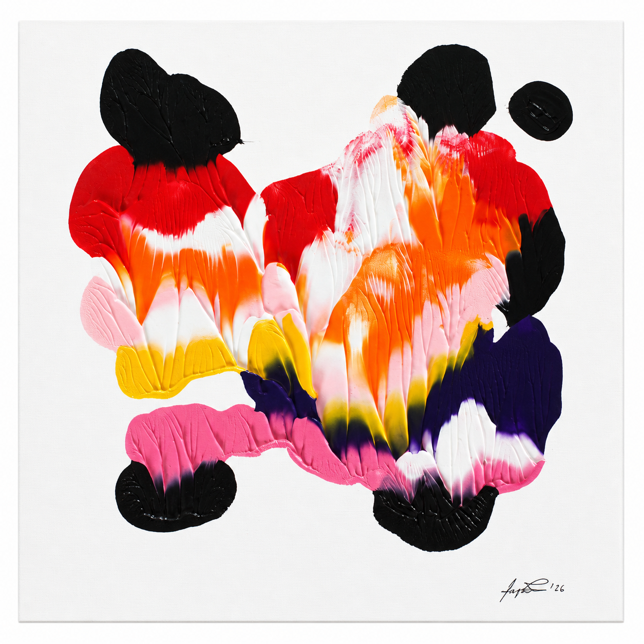 SOLD Melting Petals – 750 SEK unframed – 30x30 cm