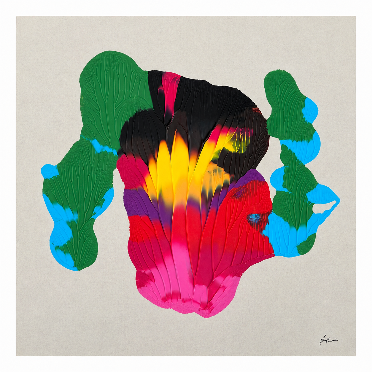 SOLD Golden Leaves I – 750 SEK unframed – 30x30 cm