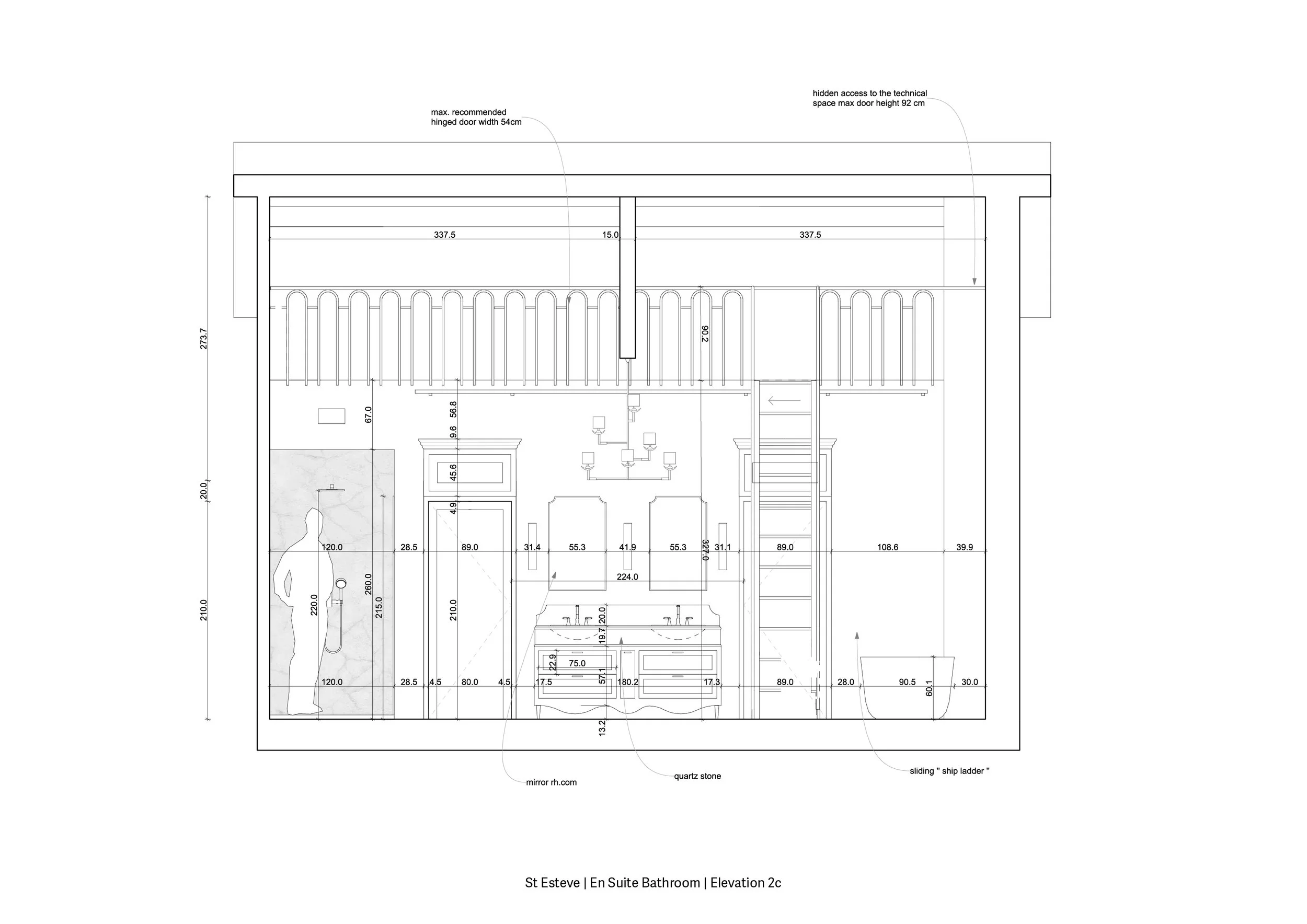 Renovation of En-Suite and Guest Bathrooms in an 18th-Century French Property