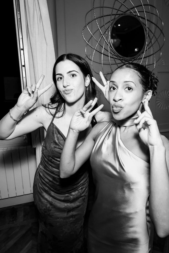 Friends at Quiet Wedding France