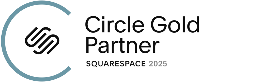 Squarespace Circle Gold Partner 2025 badge
