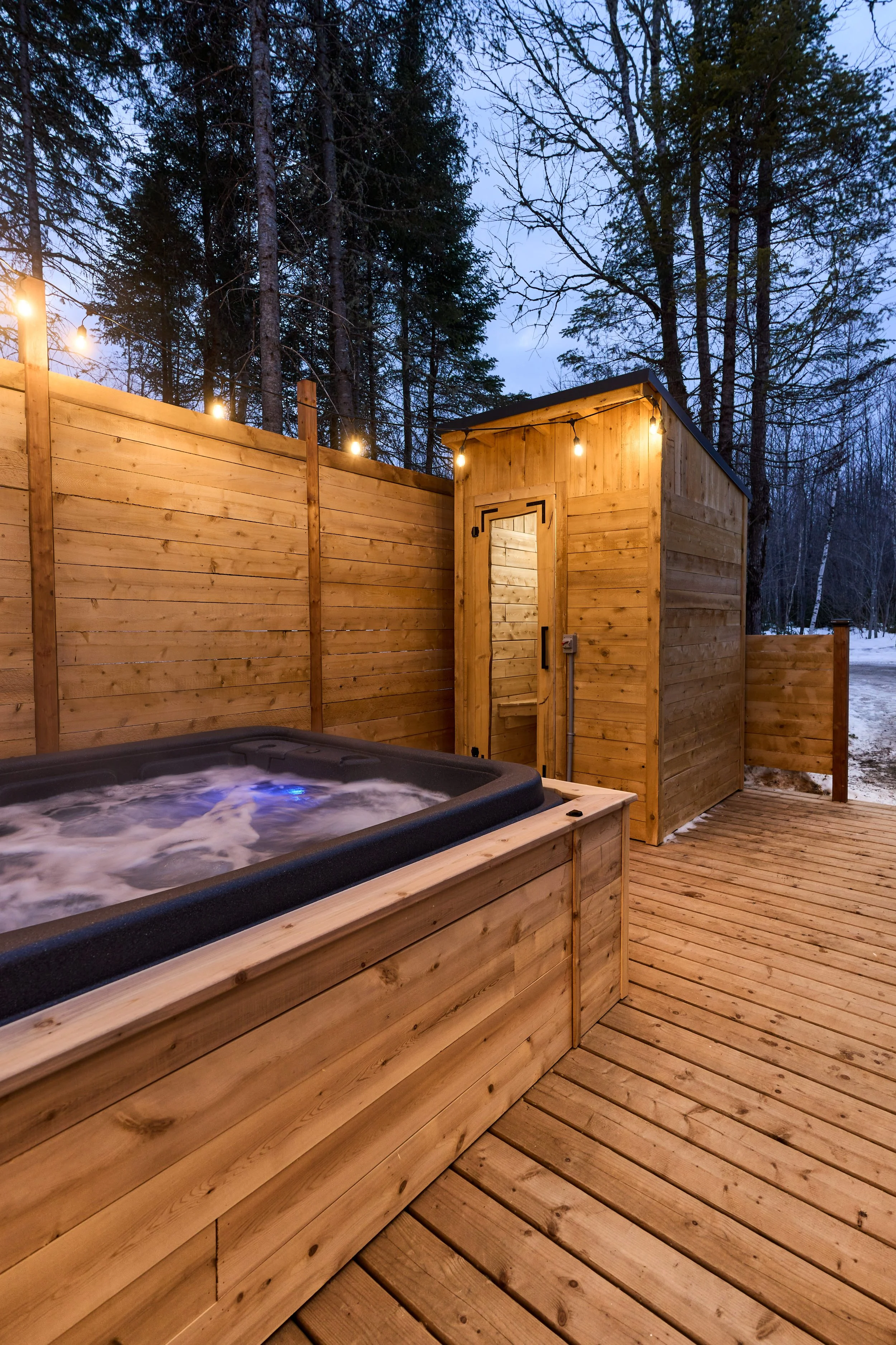 Hot tub & Sauna