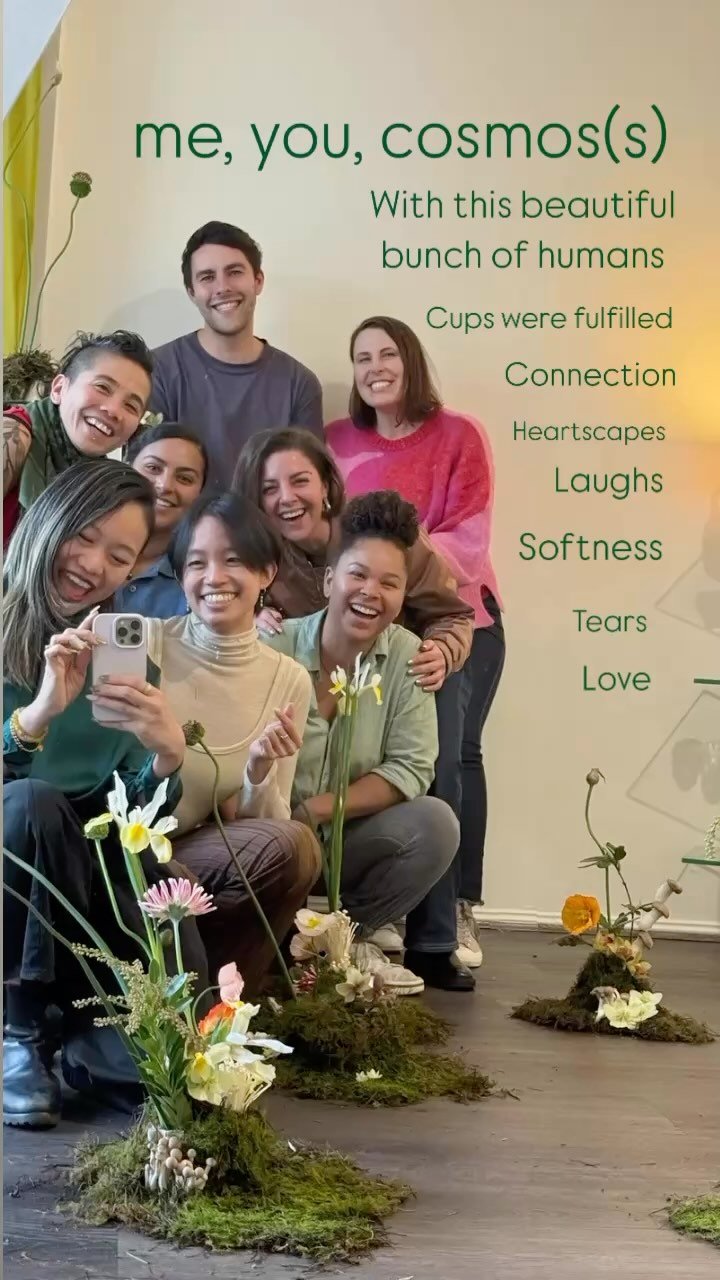 Our gathering me, you, cosmos(s) cofacilitated by myself, Bek, @tremellabotanicals and Rachel @plumripples was a really special afternoon with such beautiful humans π«