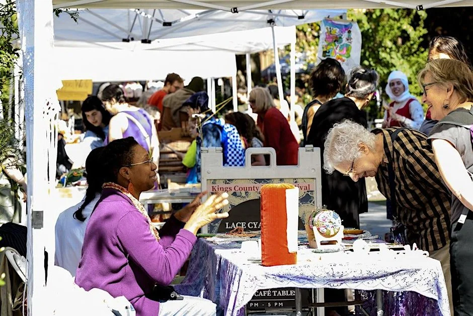 Brooklyn Lace Guild at Fiber Fest