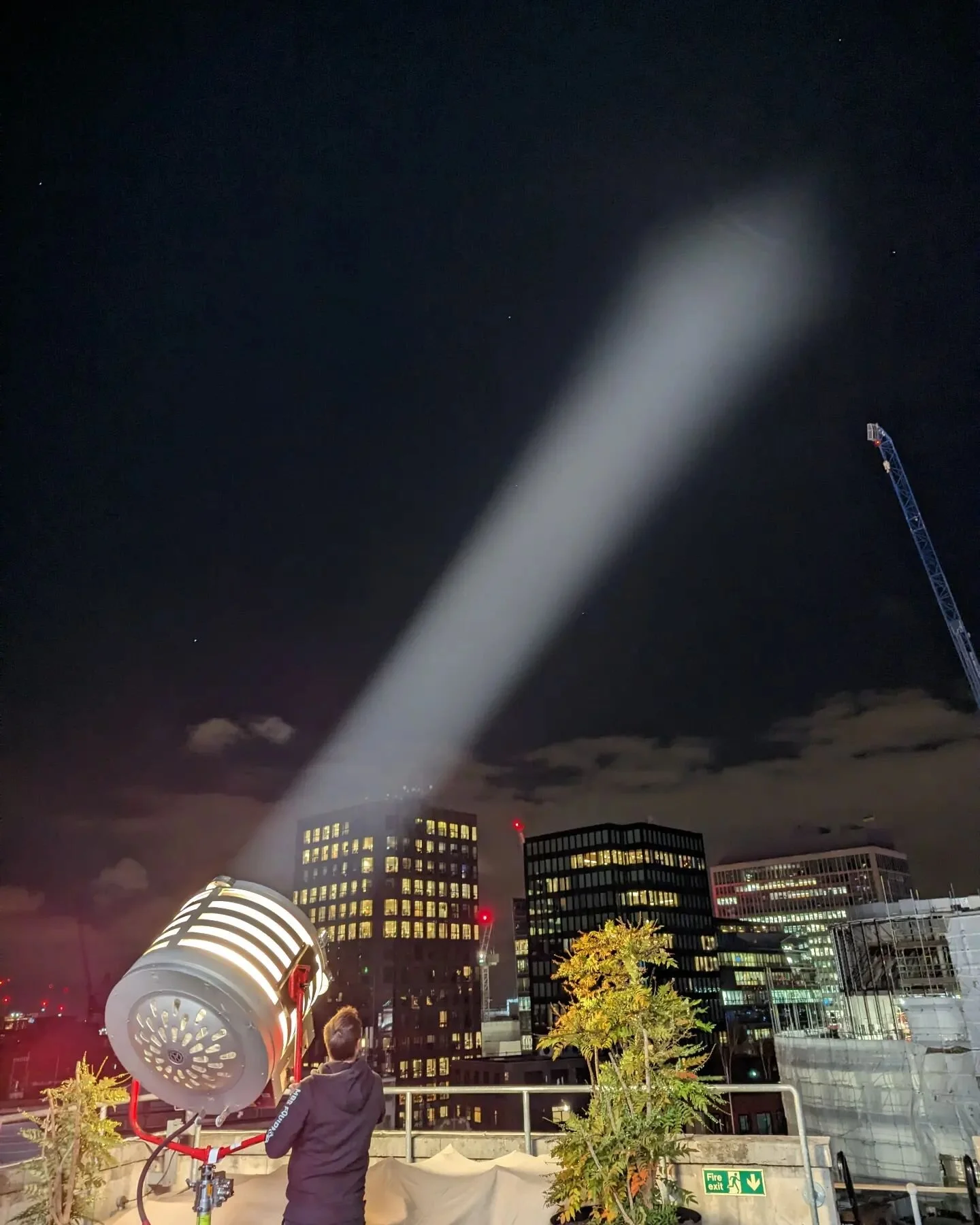 James Tinsley armed with a 20K Molebeam