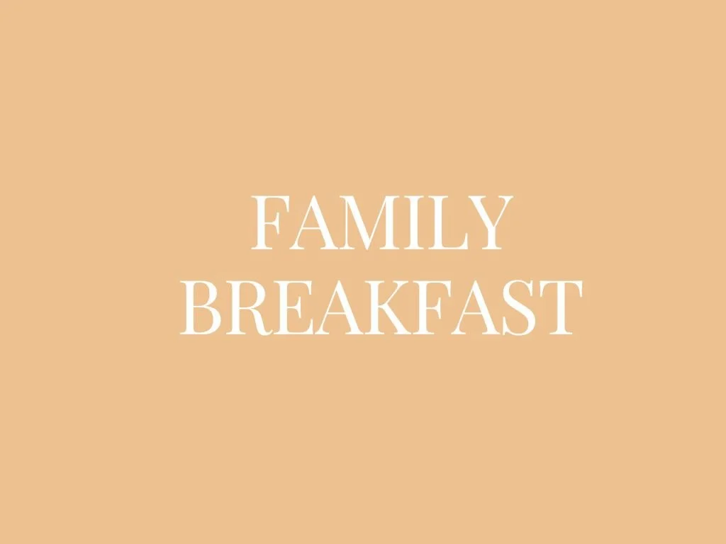 Family Breakfast &amp; Pool Day