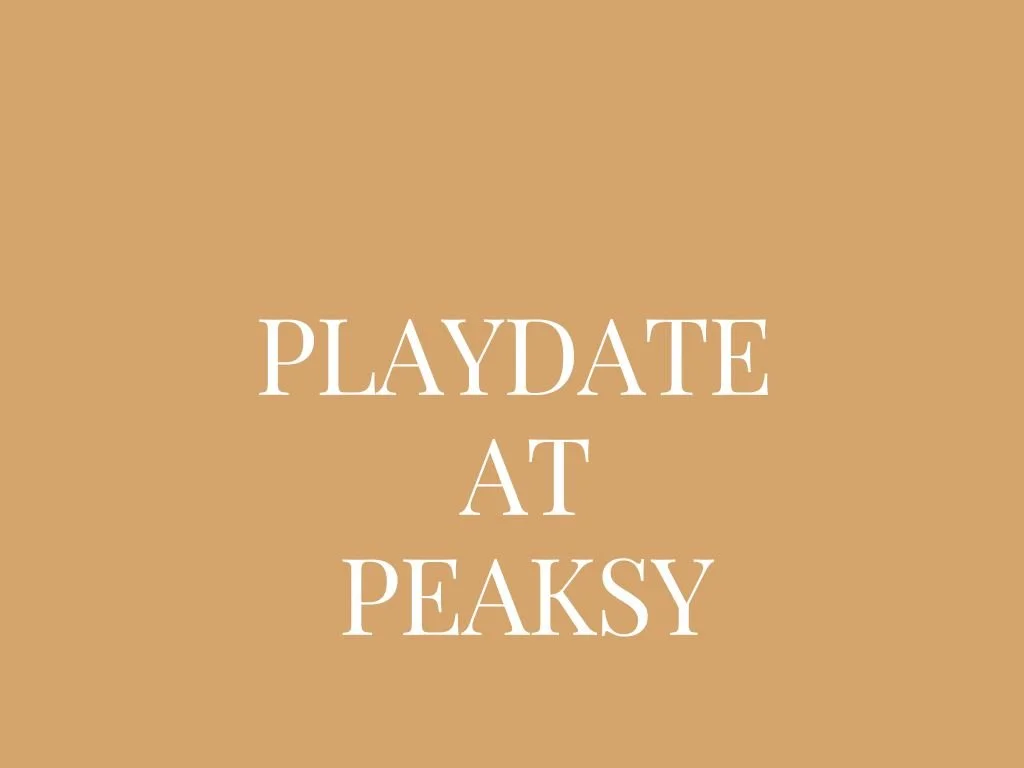 Playdate at Peaksy