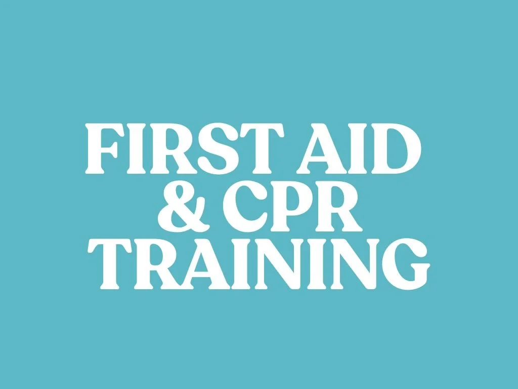 FIRST AID & CPR TRAINING