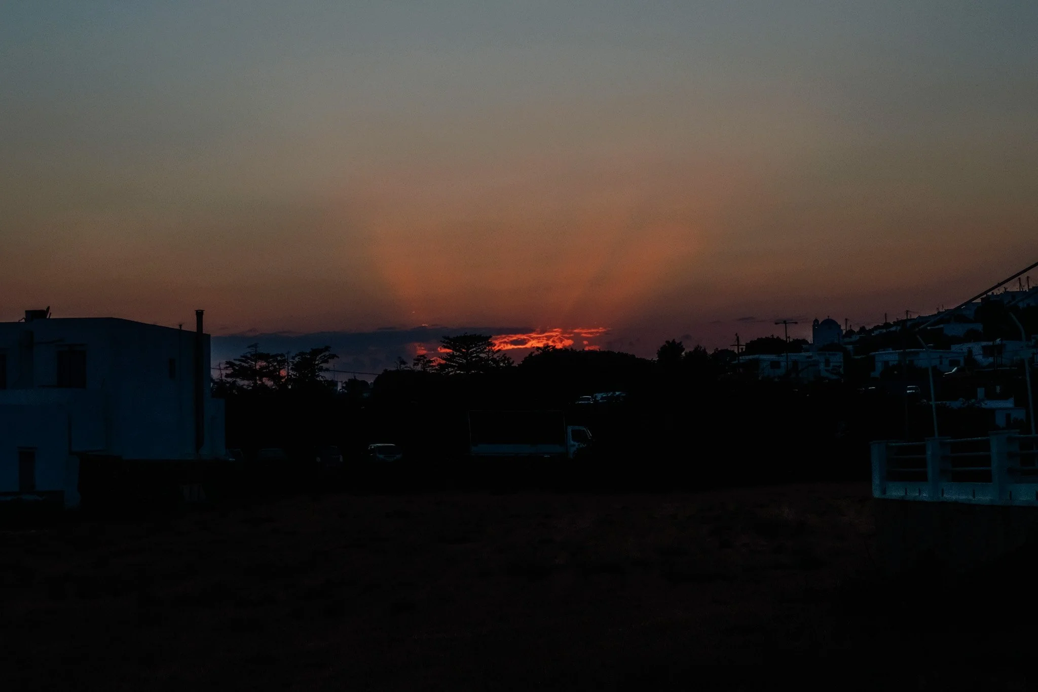 Travel brand photography by New York commercial photographer Adam Lerner - A sunset view on an island in greece