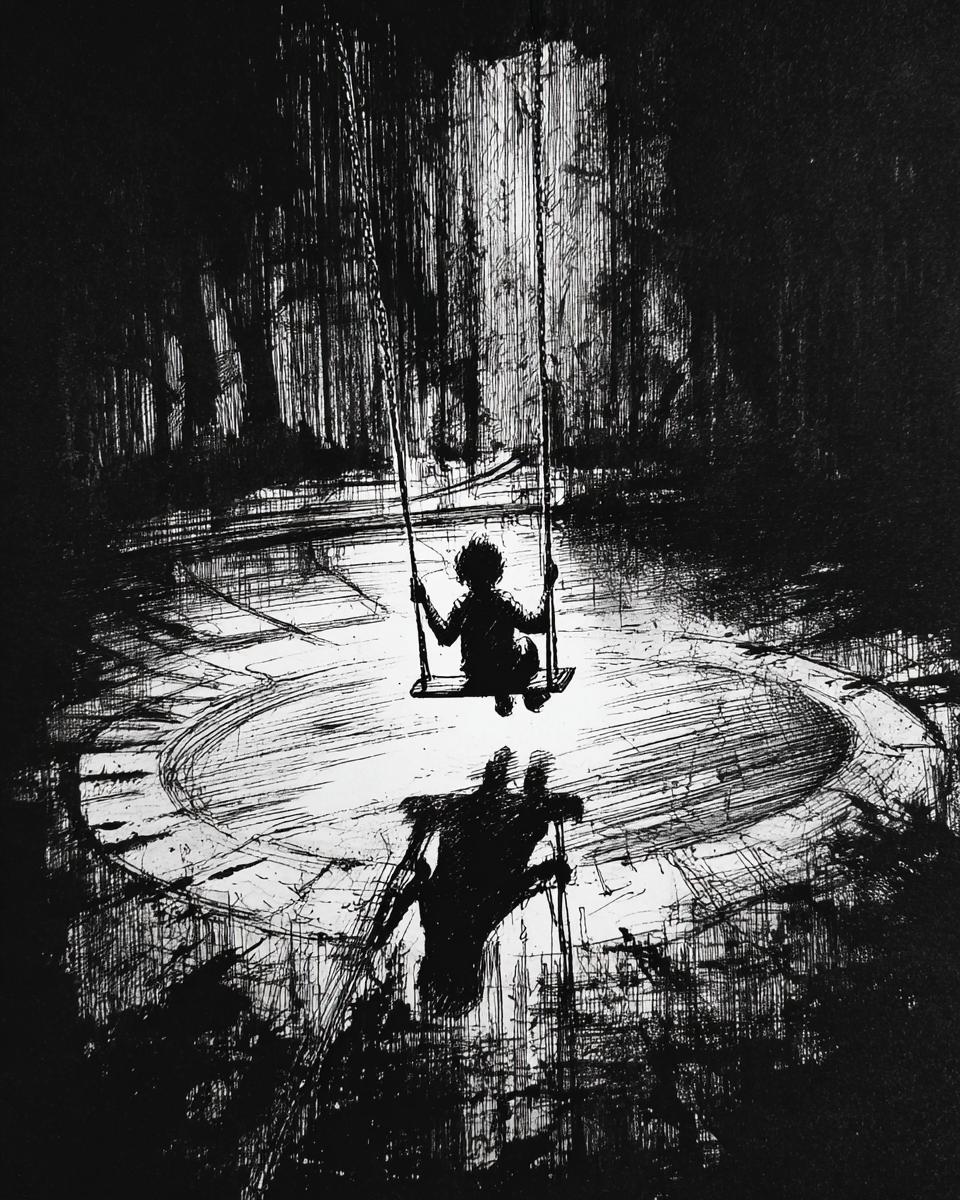 Graphite Echoes: A Study in Light and Shadow
