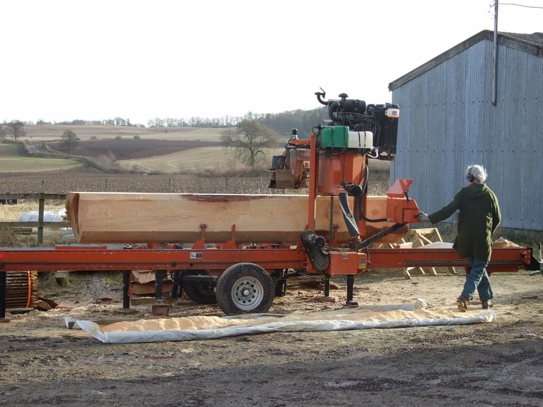 Black Dog Timber operating their mobile sawmill