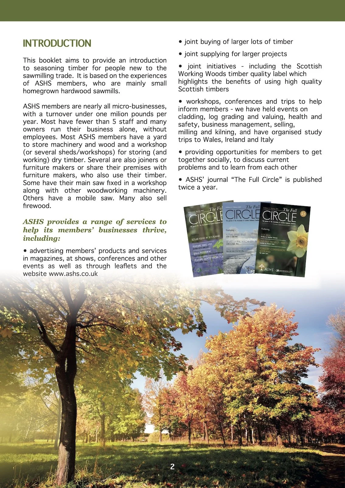 First page of the ASHS guide “Timber Seasoning and Kilning” showing drying principles