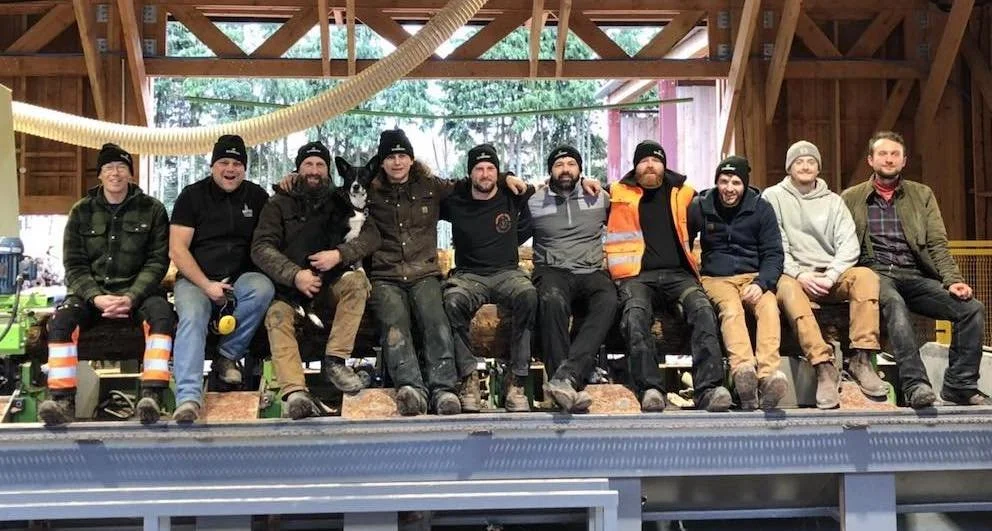 The staff team at Logie timber, ASHS