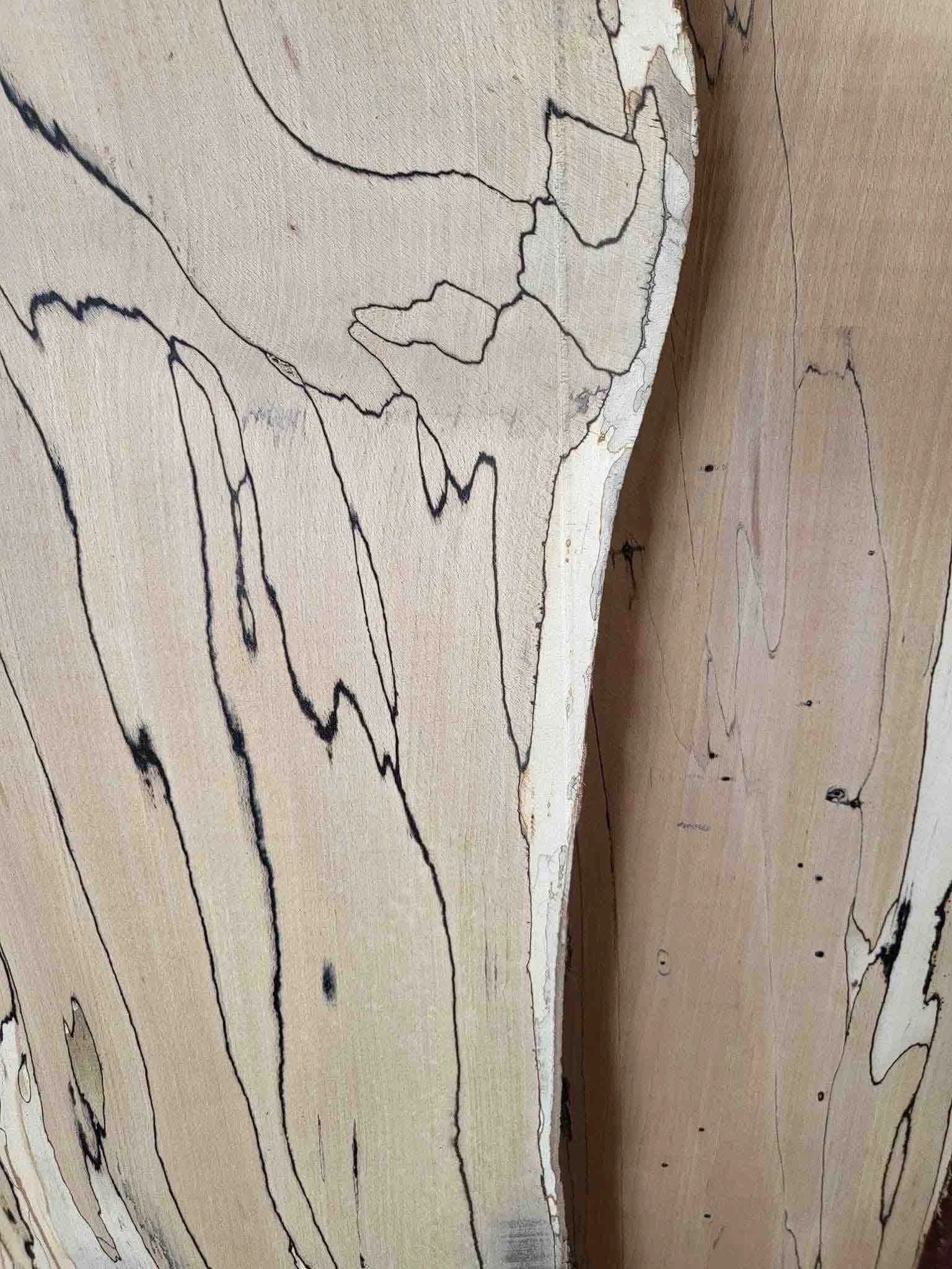 Sample of spalted Beech hardwood board
