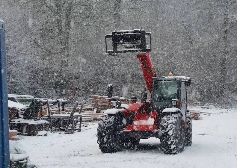 Snowy scenes at ASHS member Cromartie Timber