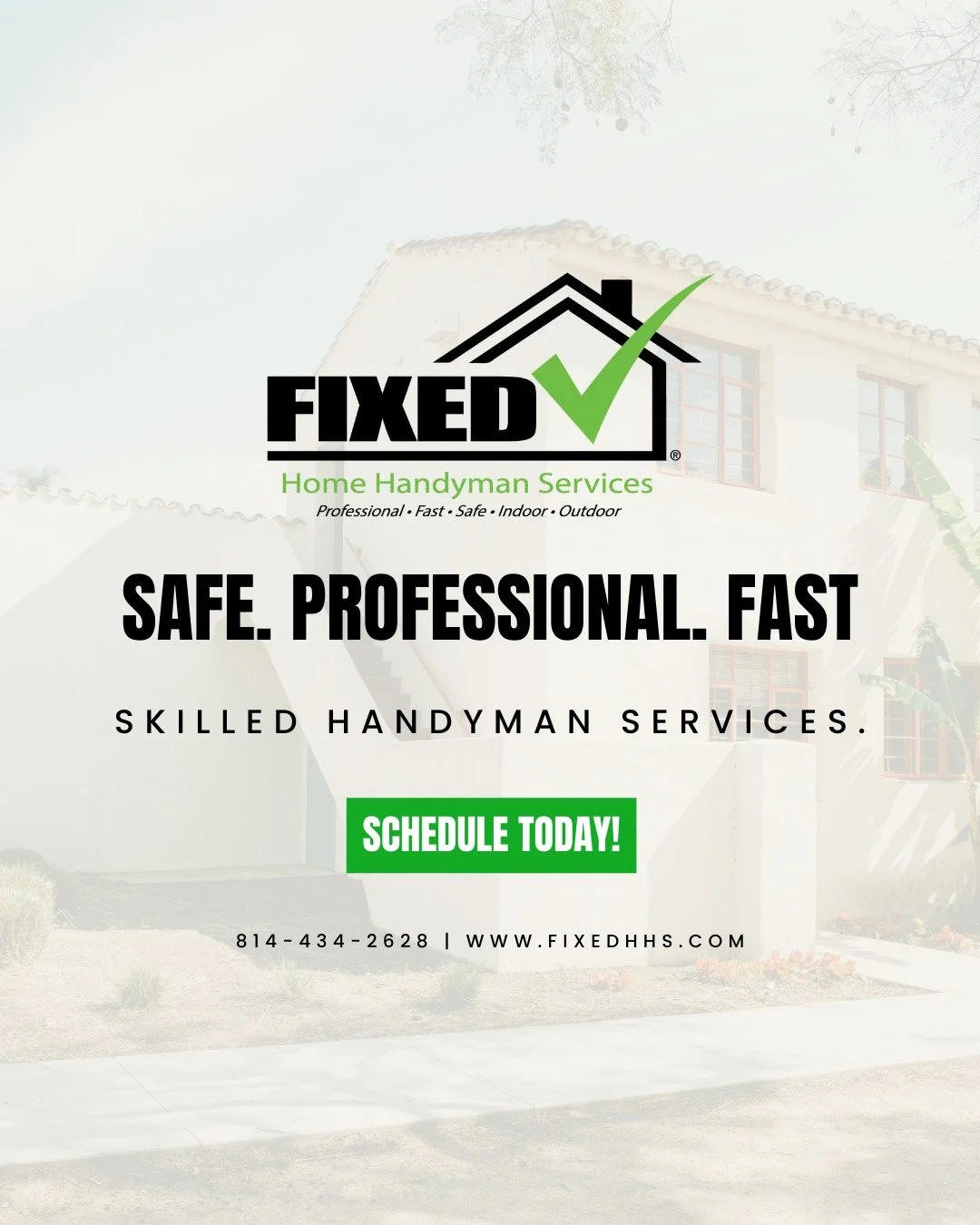 🏡 Need a reliable handyman you can trust?
We&rsquo;re FIXED &mdash; your go-to team for safe, professional, and fast service. From indoor fixes to outdoor upgrades, we&rsquo;ve got it covered. 🔧💪

📅 Schedule your service today and let&rsquo;s get