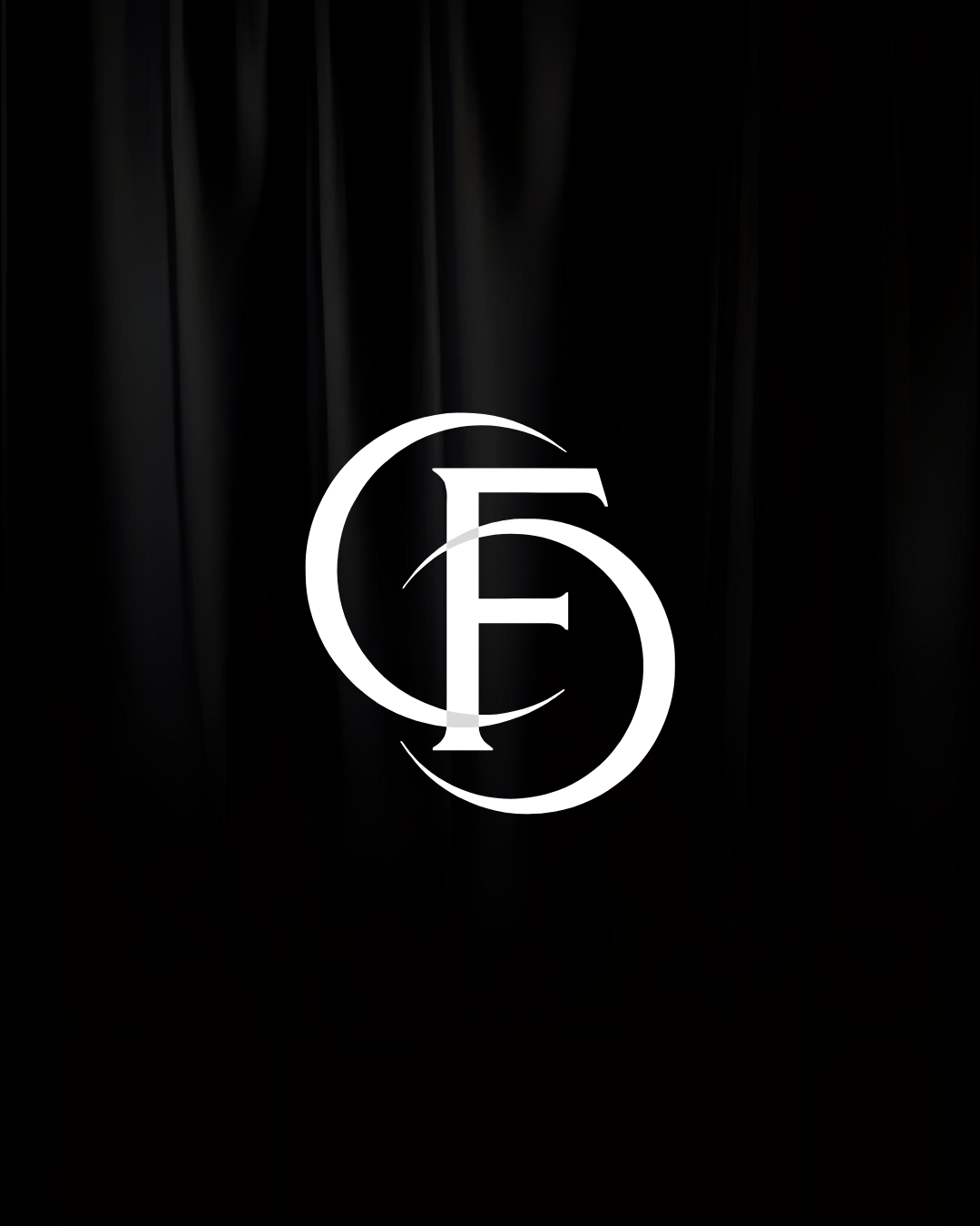 Black background with a white logo featuring overlapping letters 'C', 'F', and 'S'.