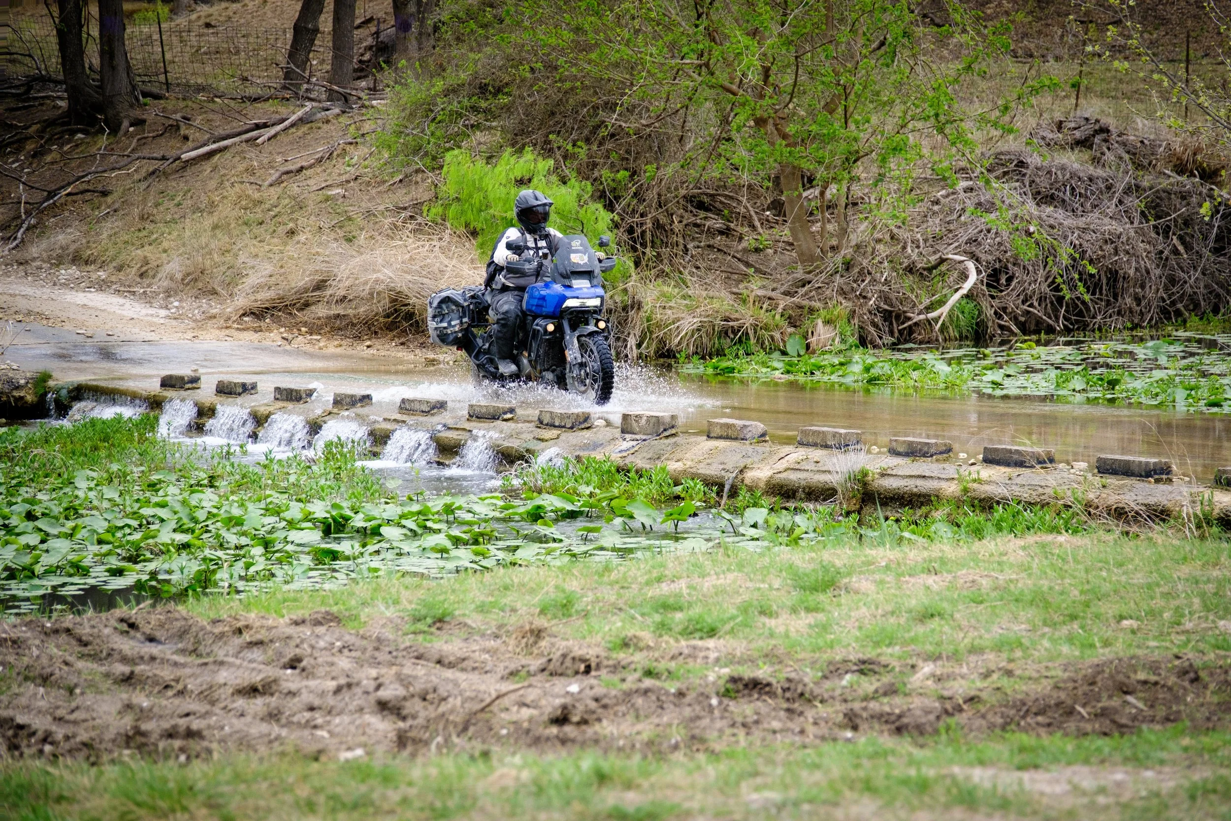 AnneMarie watercrossing in Texas Hill Country BDR