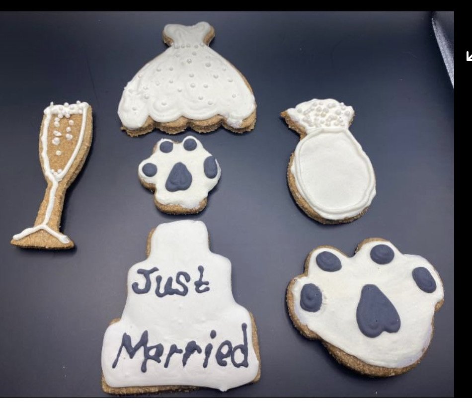 Wedding Pup Cookies