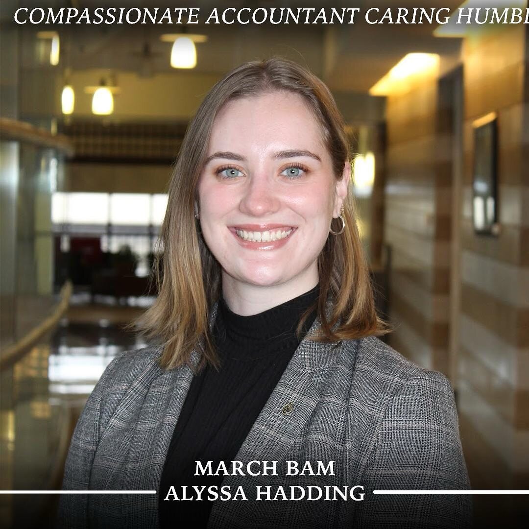 As the end of March nears, we want to take a moment to celebrate our BAM of the month, Alyssa Hadding! Thank you so much Alyssa for being a mentor to many during chapter and well after! Your kindness is unmatched and your willingness to help others w