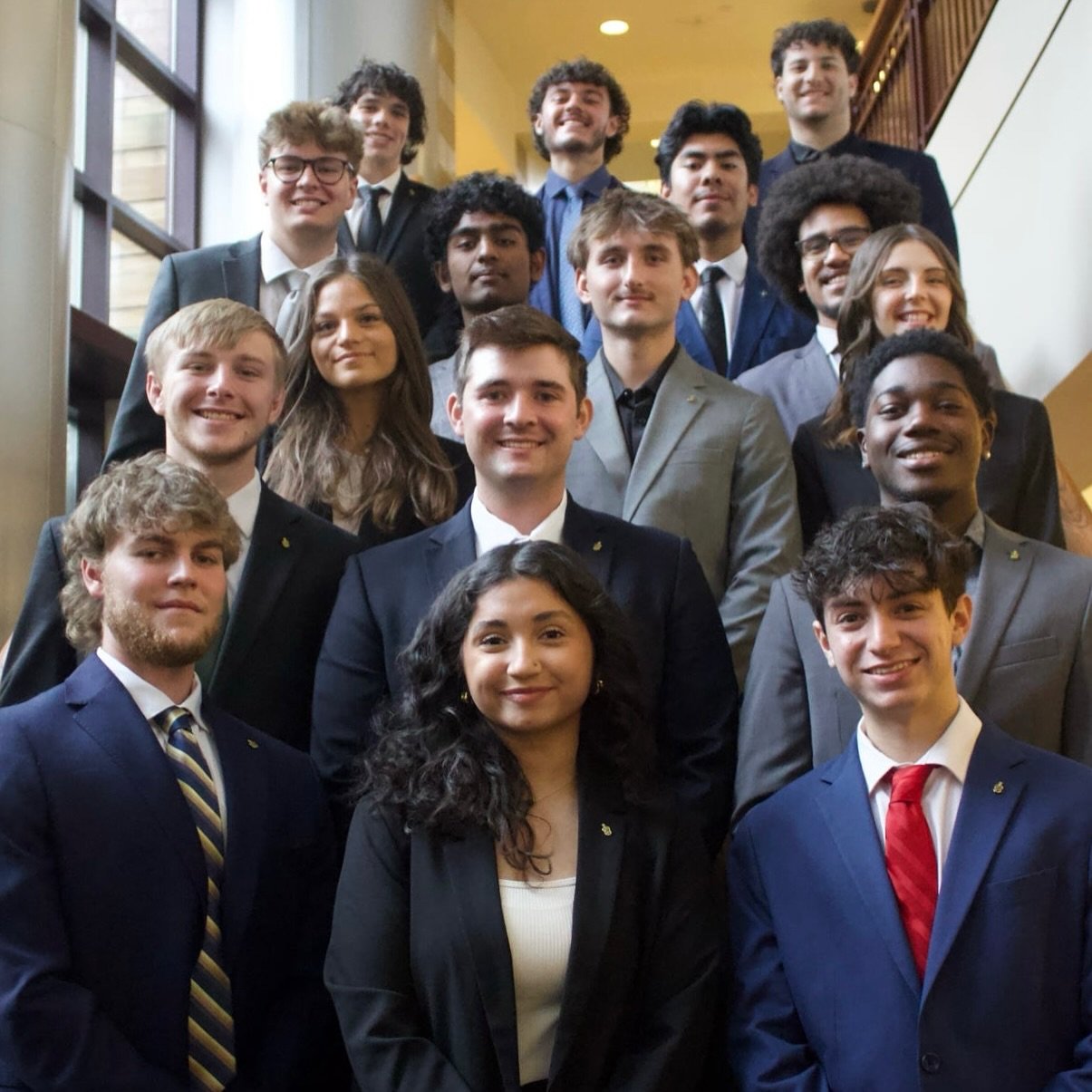 Happy initiation and congratulations to our Alpha Epsilon pledge class! 
We are proud of the growth you&rsquo;ve all made and are excited to see your future accomplishments 

💙💛

#initiation #illinoisstate #illinoisstateuniversity #isu #studentinvo