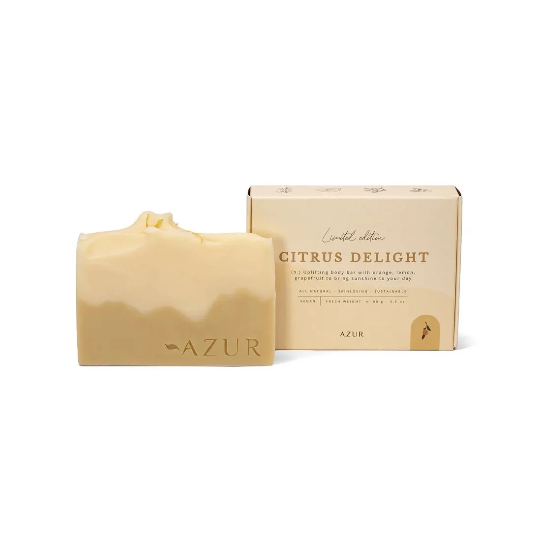 Uutuus 🤍 @azurnaturalbodycare CITRUS DELIGHT &ndash; limited edition -saippua, joka tuoksuu aurinkoiselta p&auml;iv&auml;lt&auml; 🍋

Greippi, sitruuna, appelsiini ja litsea cubeba tekev&auml;t t&auml;st&auml; raikkaan, pirist&auml;v&auml;n ja ihana