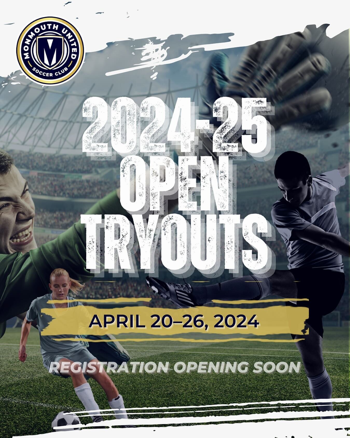 Announcing our 2024-25 season tryout dates!! Two sessions per age group running from 4/20-4/26&hellip;

🔹 Session 1: Saturday 4/20 | Normandy Park, Middletown
🔹 Session 2: Throughout 4/22 week during the evening | Multiple Middletown locations incl