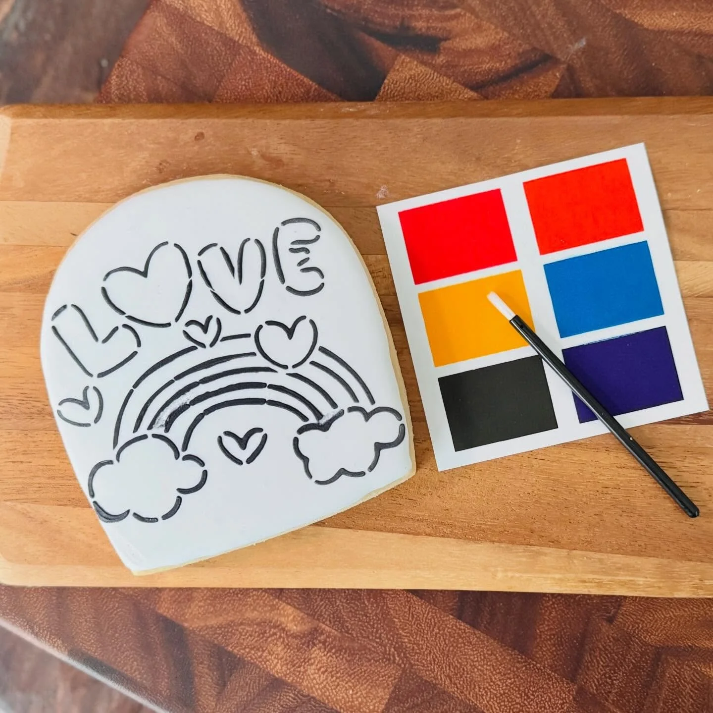 Paint Your Own cookies for Valentine&rsquo;s Day!

Each cookie comes ready to paint with a paint brush and an edible paint palette (food coloring ☺️) so you have a fun activity and a snack!! $5

Message me to secure your order!

#saltedsweetsbykeely
