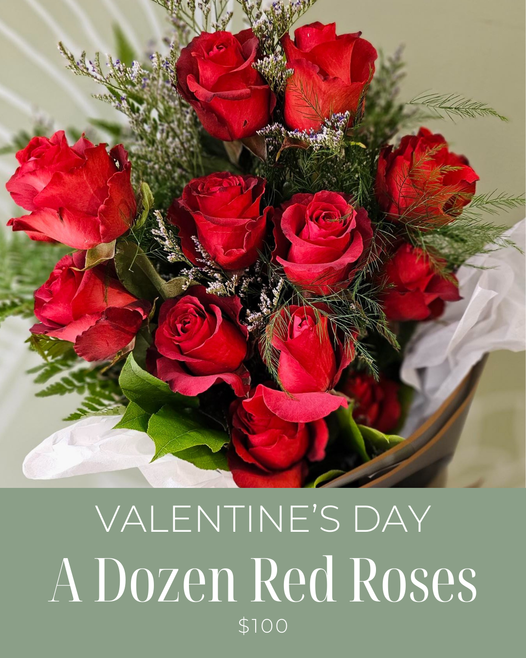 A Dozen Roses - Valentine's Bouquet