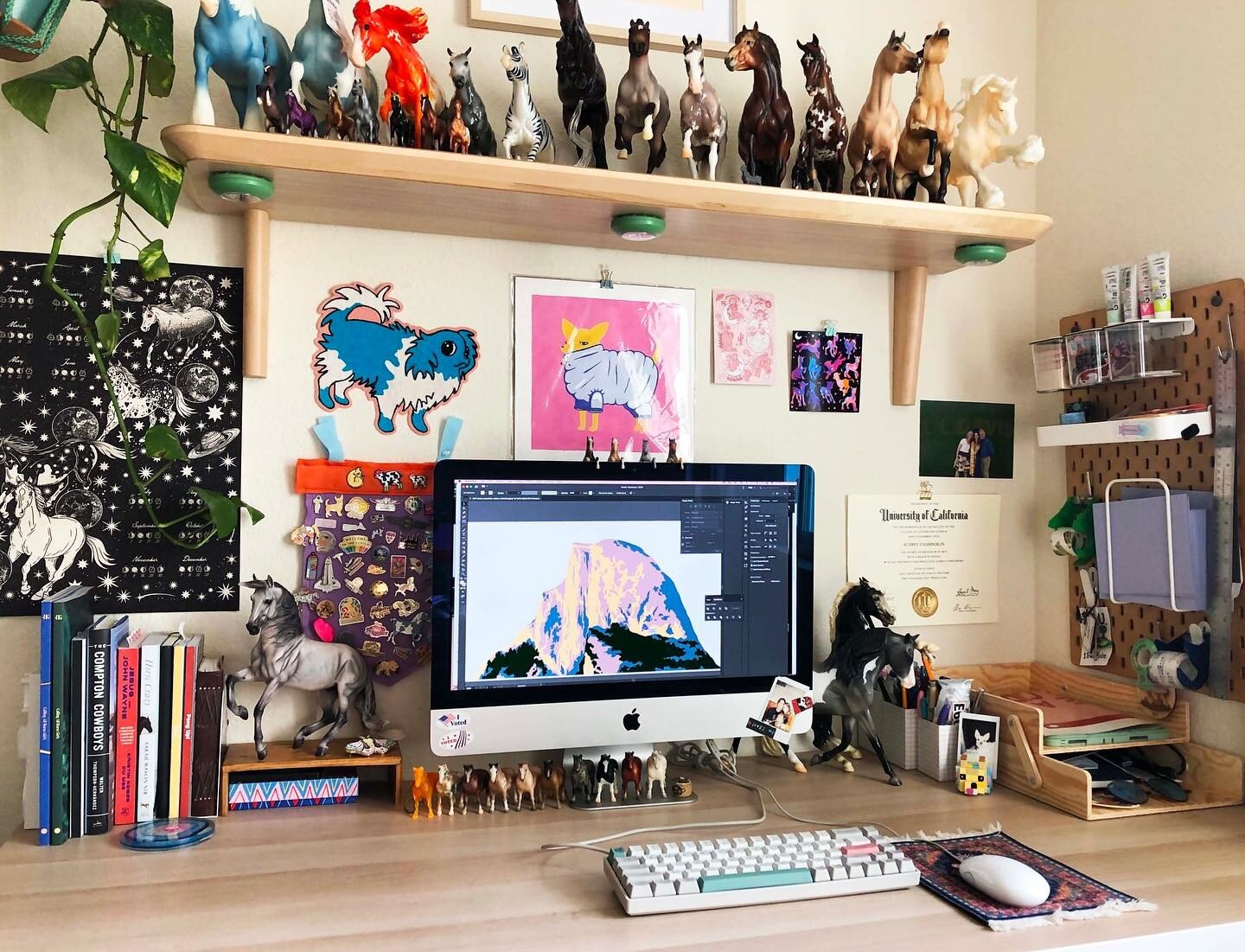 Hi here&rsquo;s a little workspace pic!! I tagged some stuff that&rsquo;s been around me for a lil while that I&rsquo;ve been getting inspired by. Desks are important make sure to take care of yours!
