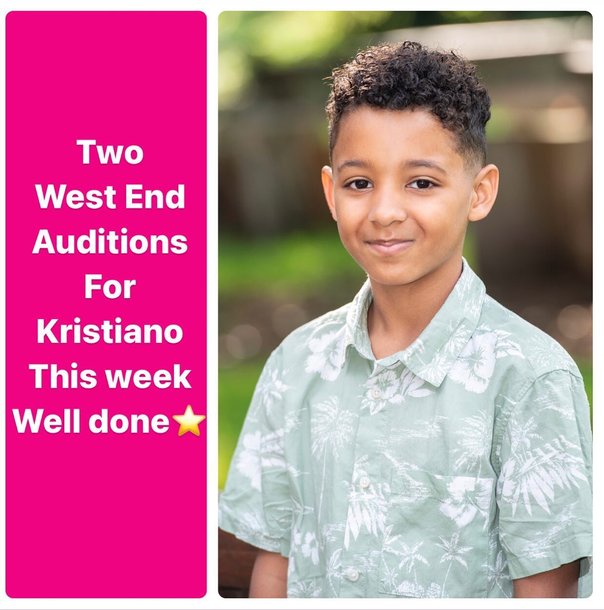 Well done to our @platinumtalentagency_  KRISTIANO who has had two West End Musical Auditions this week! And another booked in next week! What a busy bee 🐝 @platinumperformingarts 

#platinumtalentagency #platinumperformingarts #talentedkids #musica