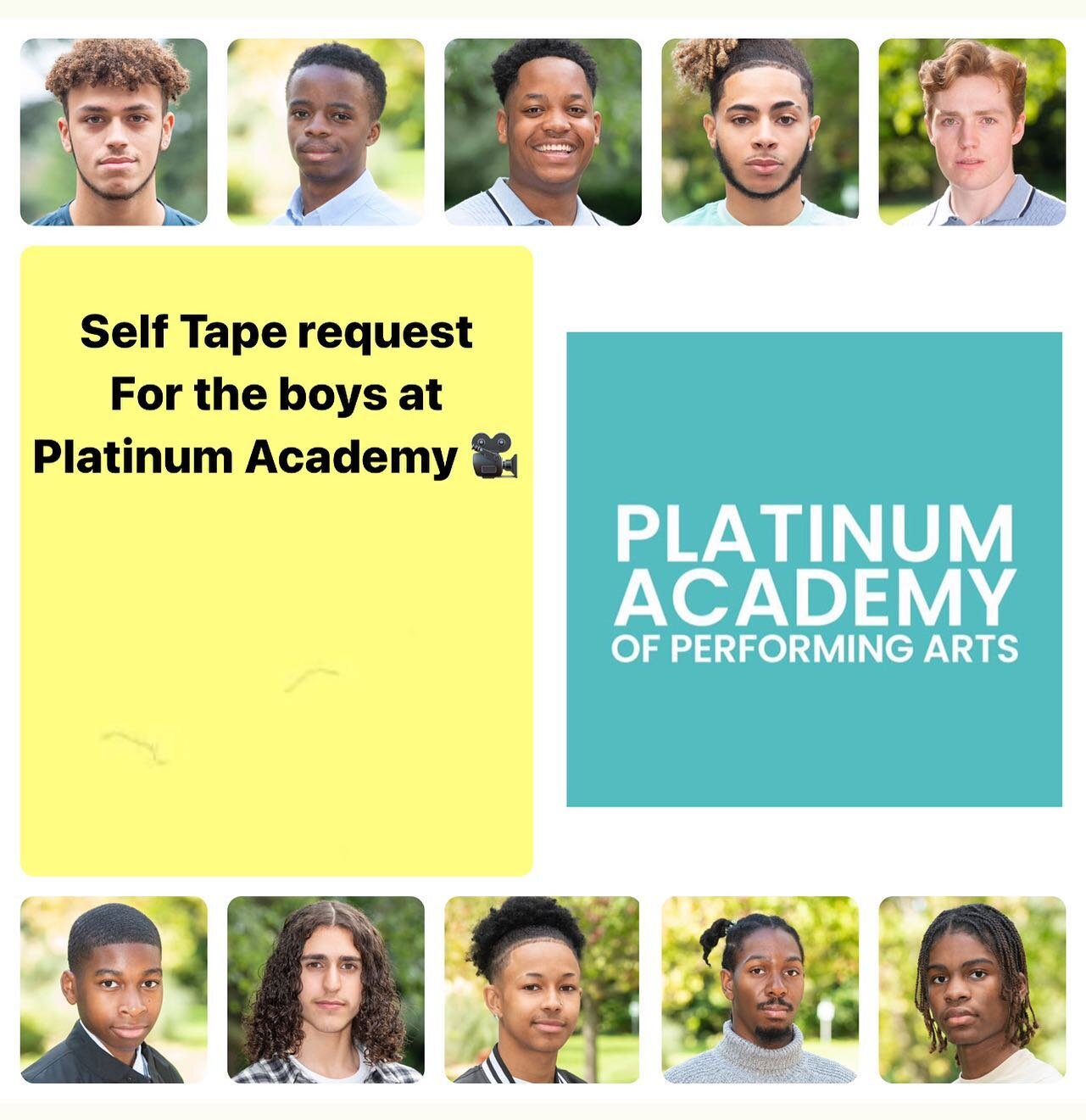 Well done to our @platinumtalentagency_  clients from @platinumacademyarts .
Nice self tape request for Leon,Benjamin,Bradley,Donte,Amari, Fabian,Jayden,Amari,Aaron and Kyle. Great works boys🎥⭐️ #platinumtalentagency #actor #commercial #talentedkids
