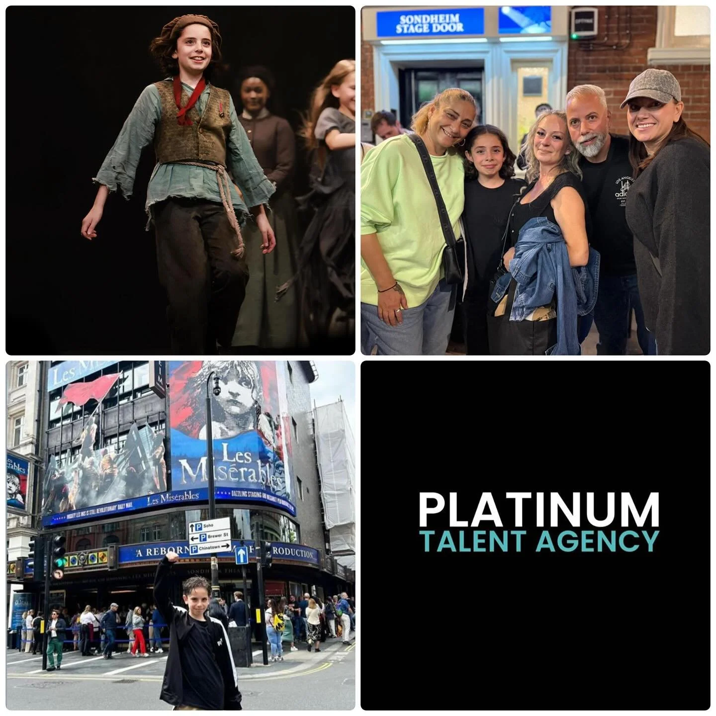 And just like that an amazing west end debut in @lesmizofficial playing  Gavroche is done for the talented Harry. Super proud of him and it was an absolute privilege to watch him in his closing show. Well done. 🌟@platinumperformingarts