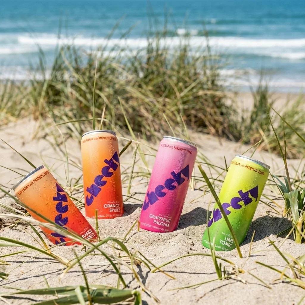 Four Cheeky Cans on Beach.jpg
