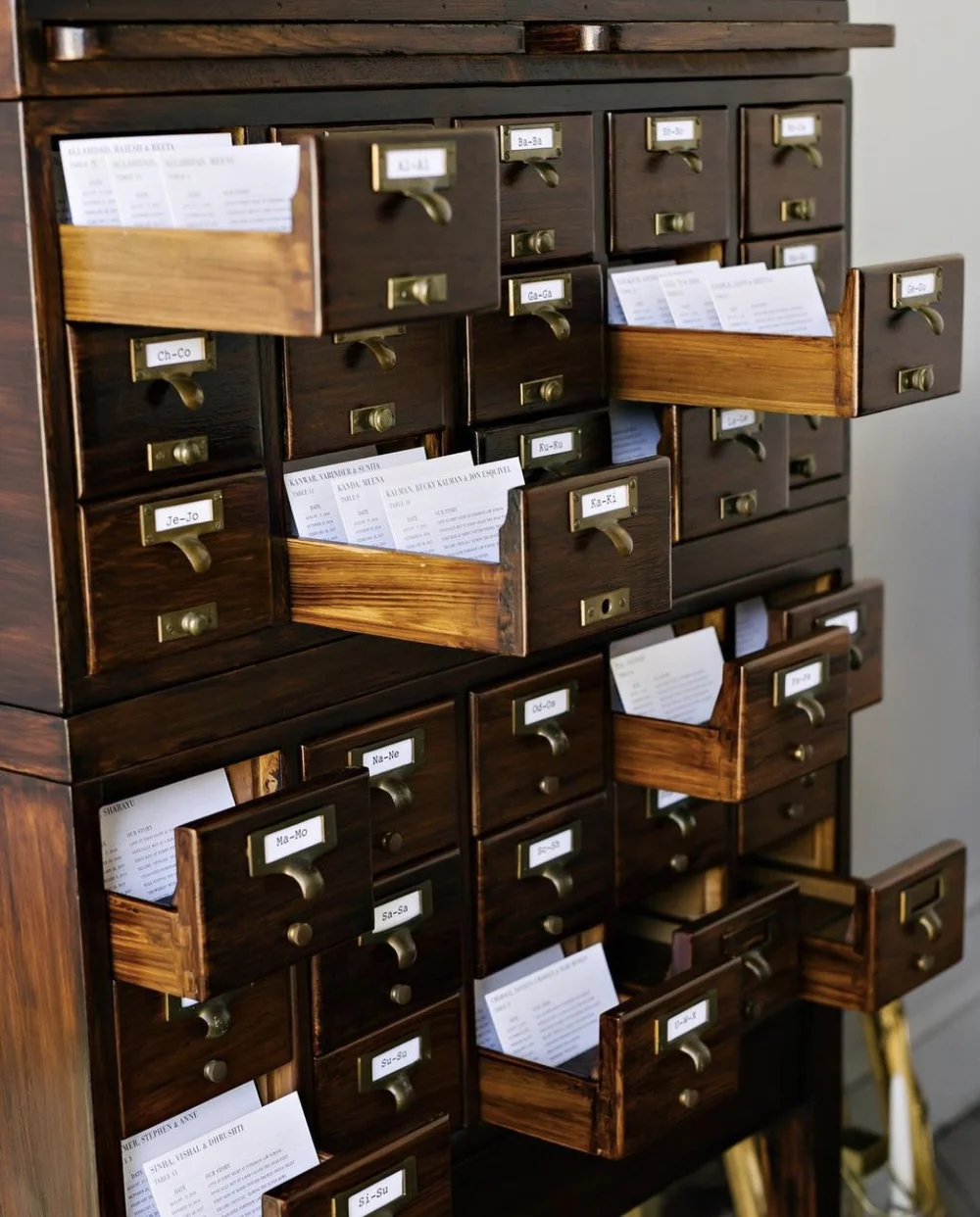 Library Card Catalog  Early Bird Vintage