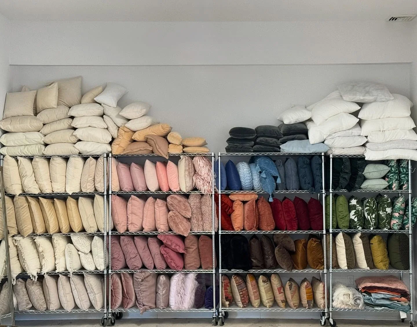 In case anyone was wondering if we have any pillows for our furniture.