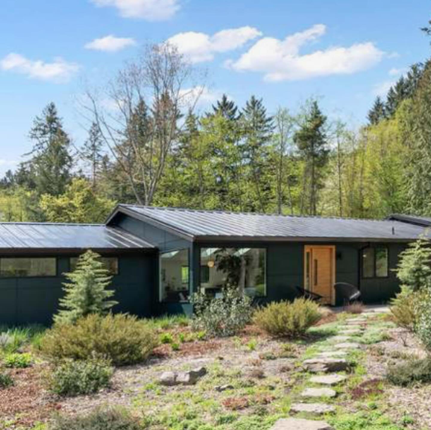 The coolest house on the prettiest day ever in Portland. 

4 bed | 2 bath | 2,587 sq ft | 1.075M

From the listing:
Stunning Custom Design in Idyllic NW Hills Landscape. This holistically renovated designer home, nestled in the picturesque Folkenberg