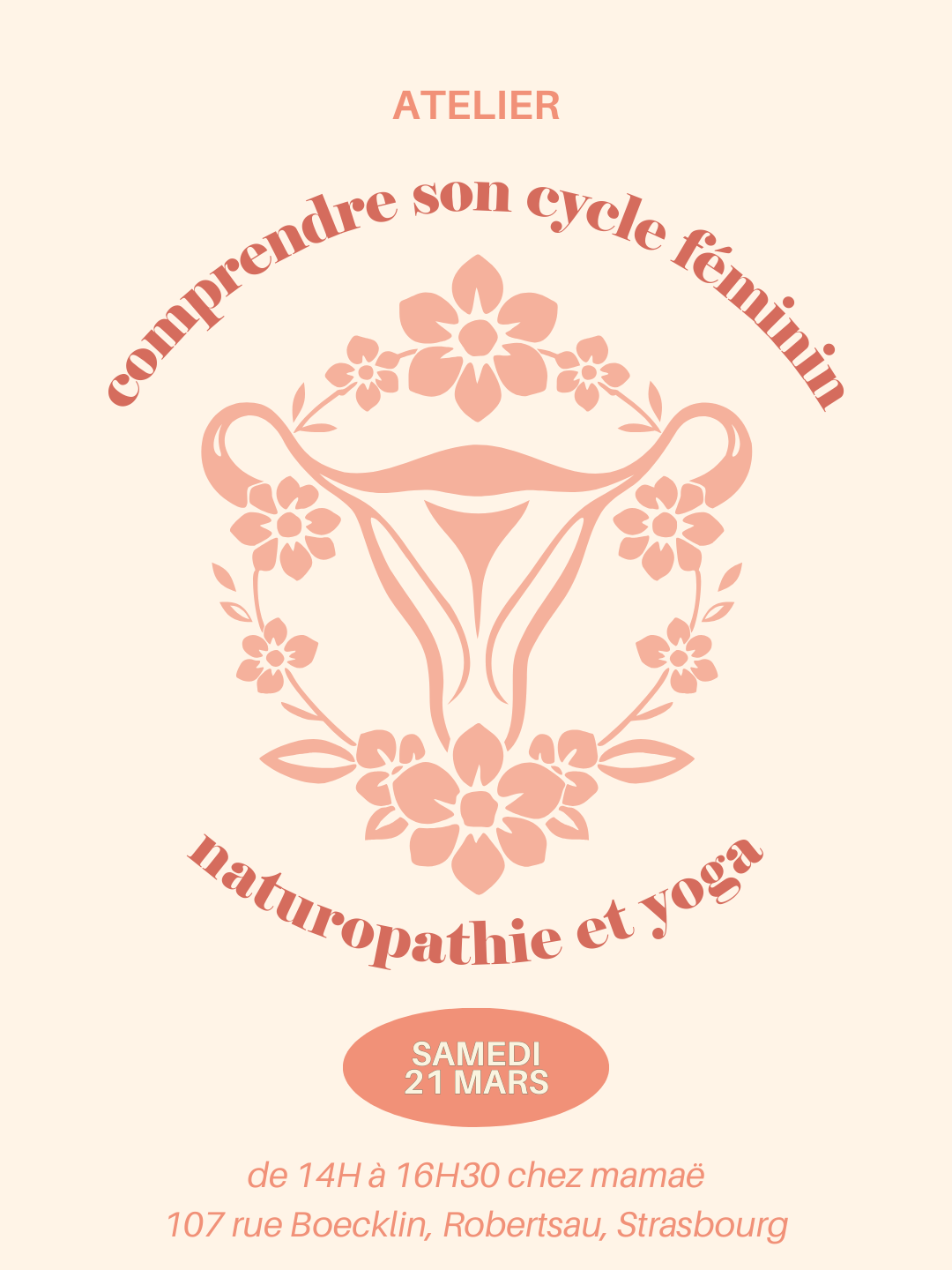 Atelier Comprendre son cycle féminin - Naturopathie &amp; Yoga