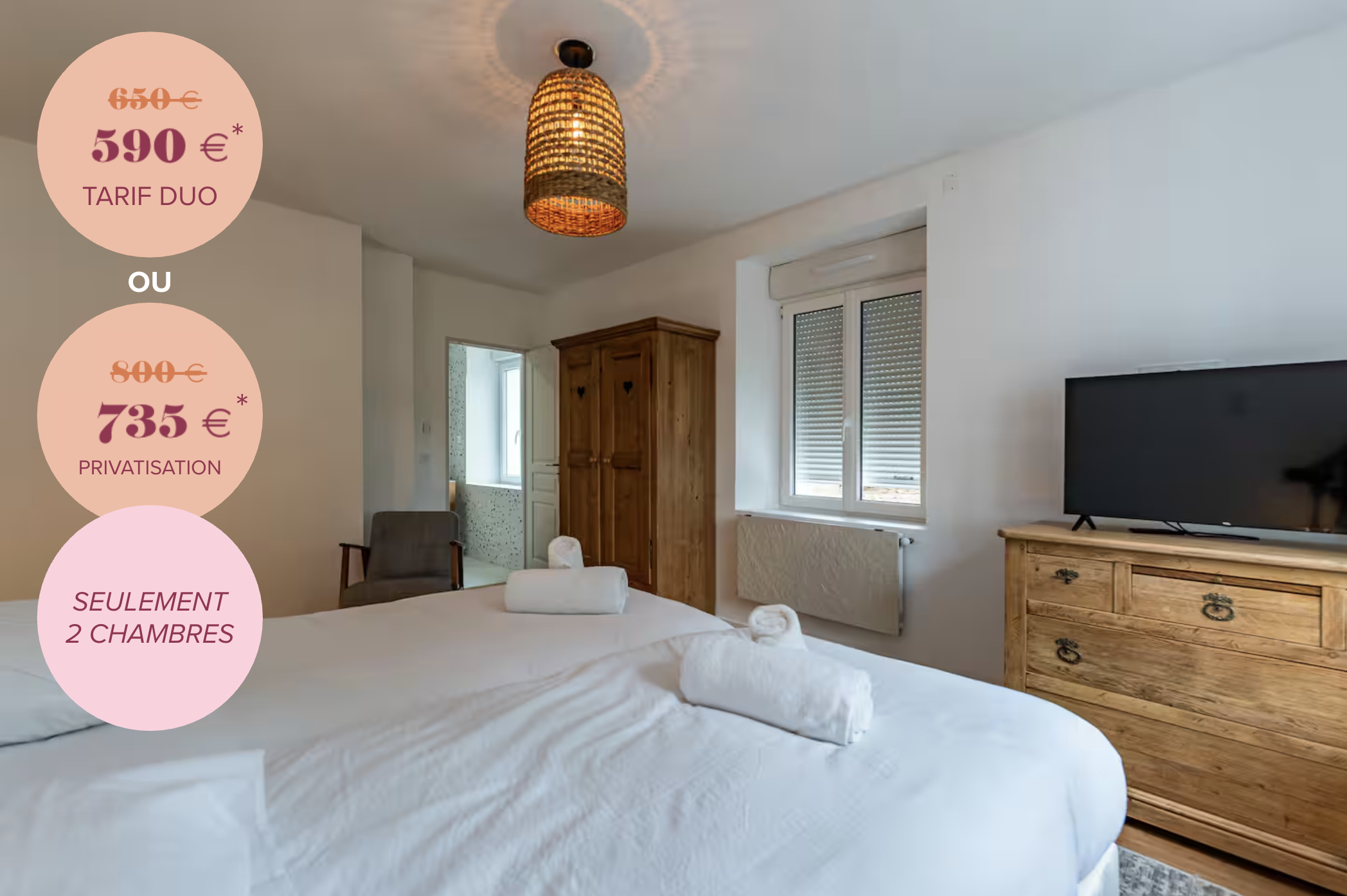 Chambre duo ou privatisation  - Retraite Luna Soma - EARLY BIRD