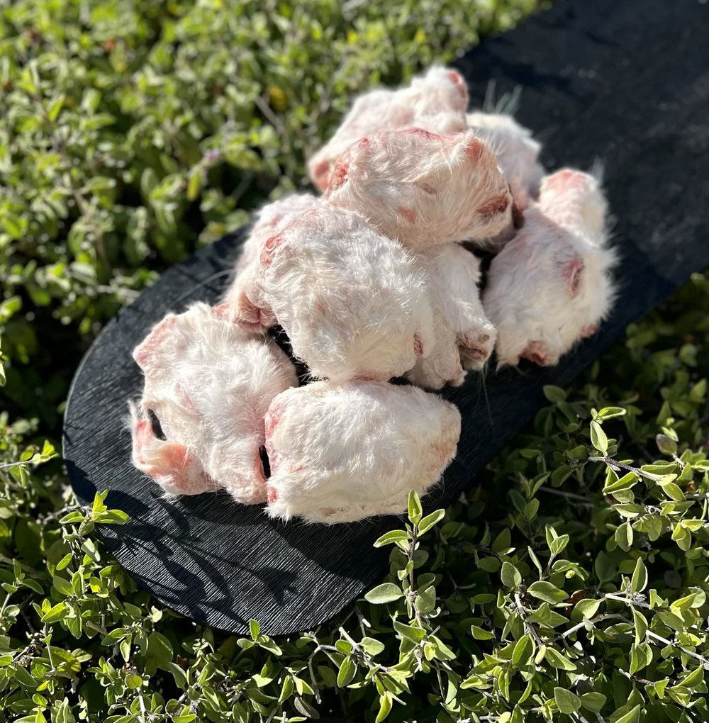 BONES AND CHEWS RABBIT HEADS — Soul'y Raw Pet Food