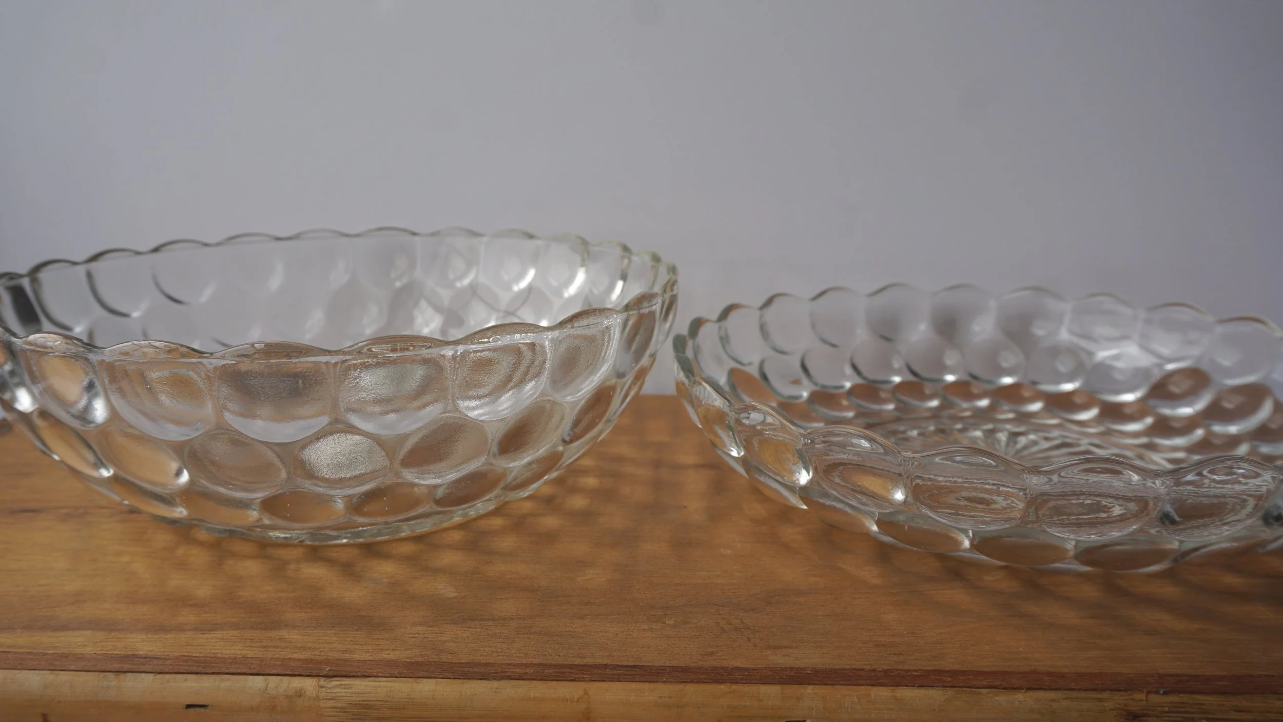 Bubble Glass Serving Bowls
