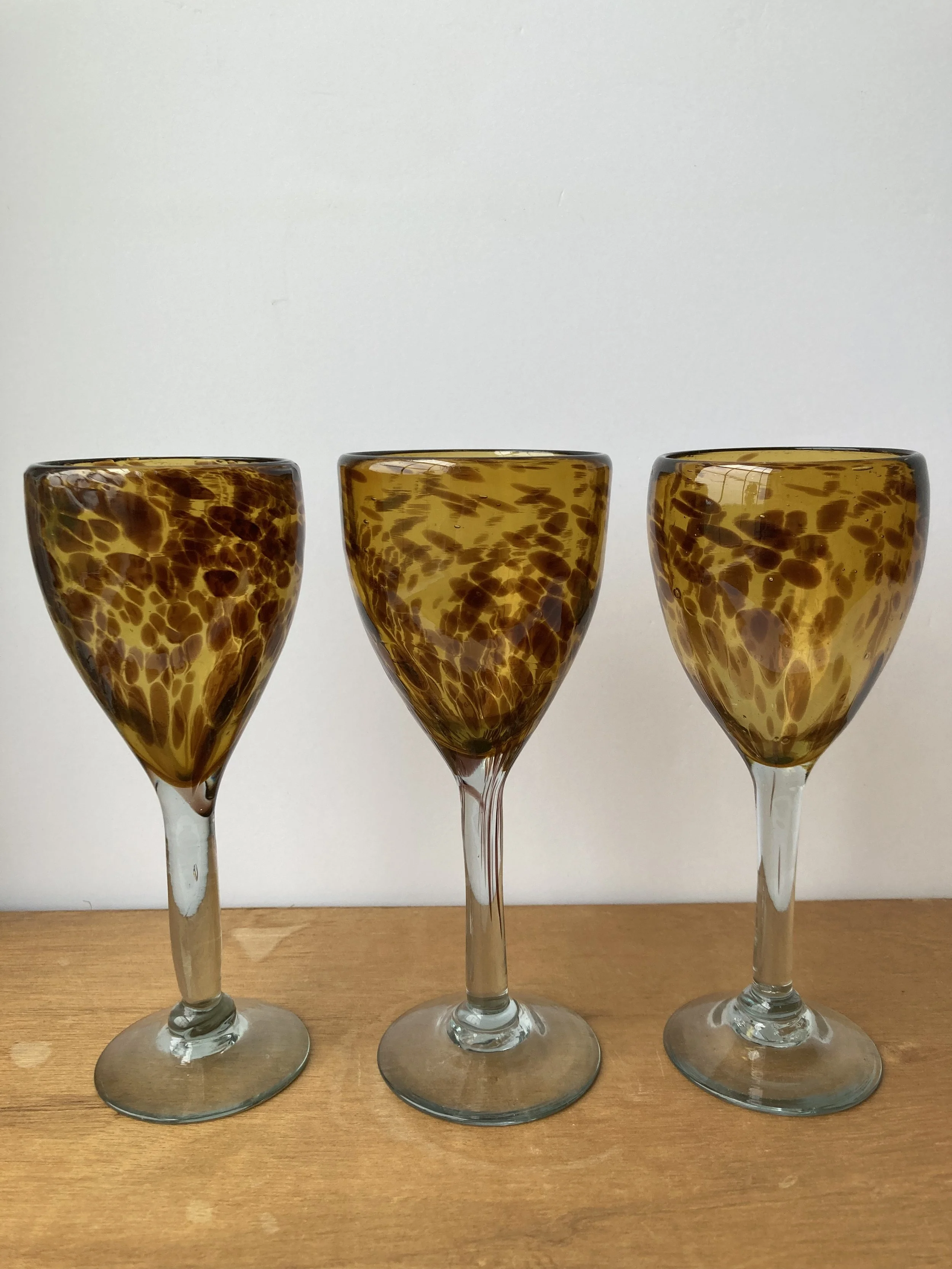 Tortoise Shell Wine Glasses — Wild Violet Vintage Event Rentals