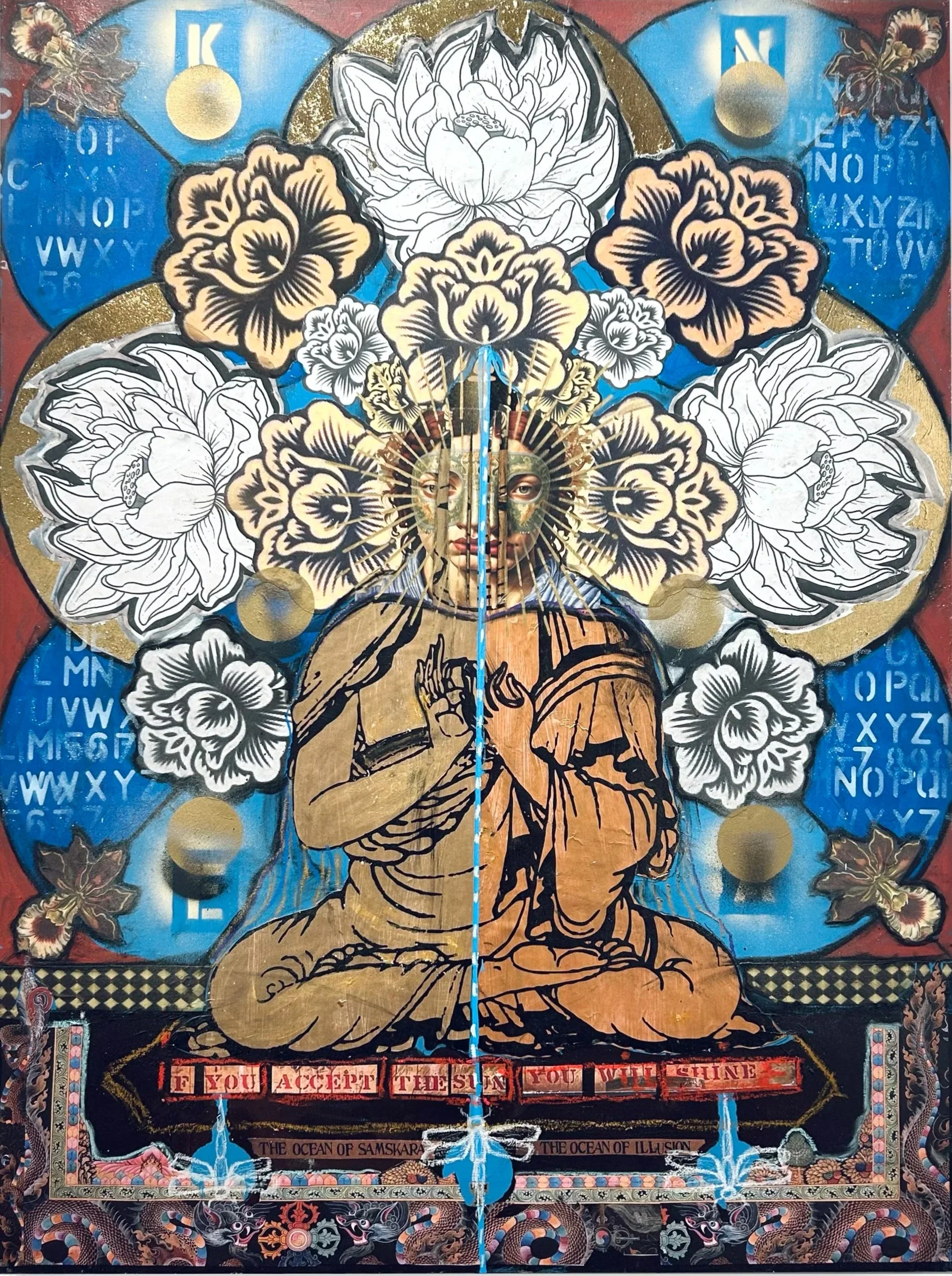 Aylin, Techniques mixtes sur panneau
48” x 37”, prix sur demande