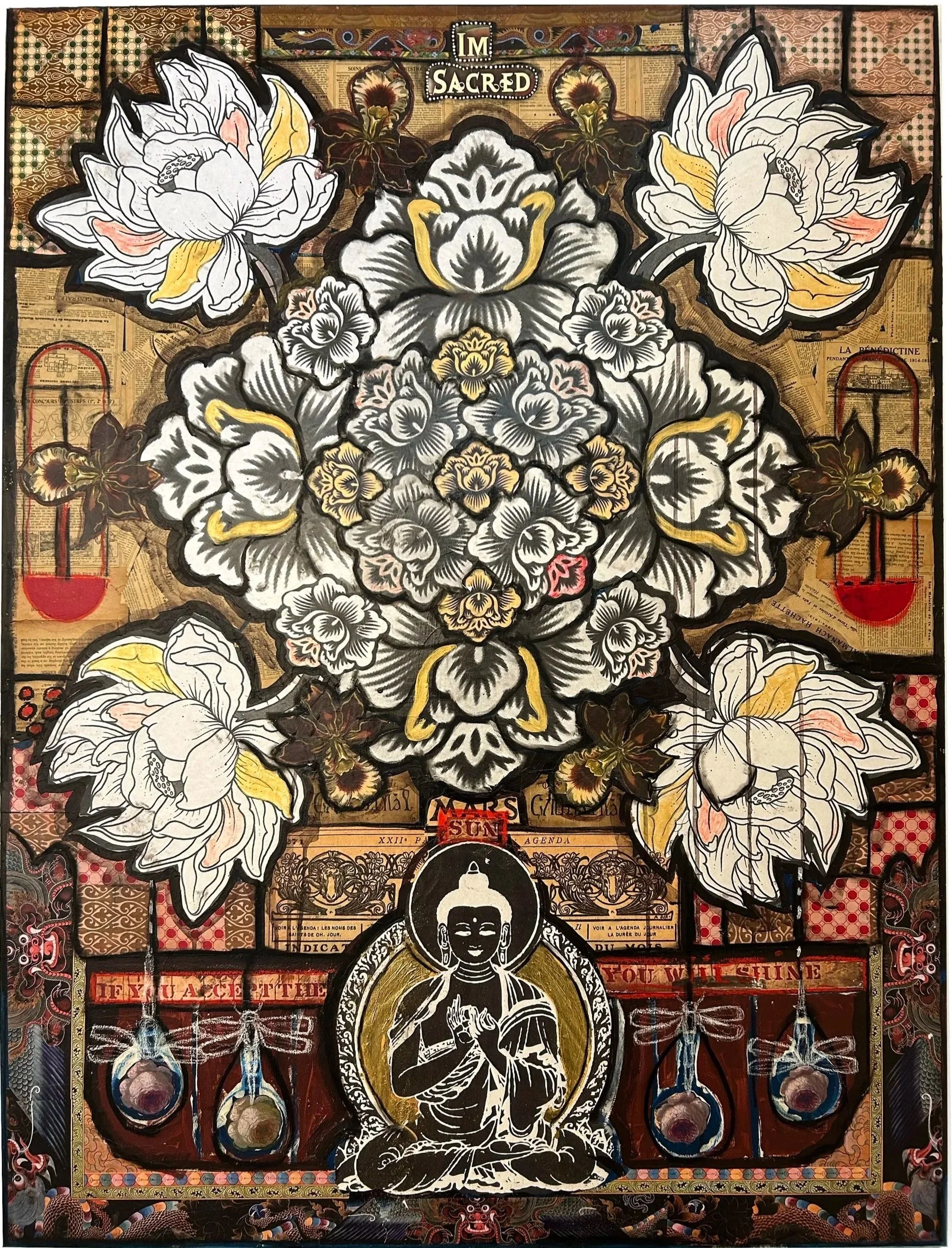 Equinox, Techniques mixtes sur panneau
48” x 37”, prix sur demande