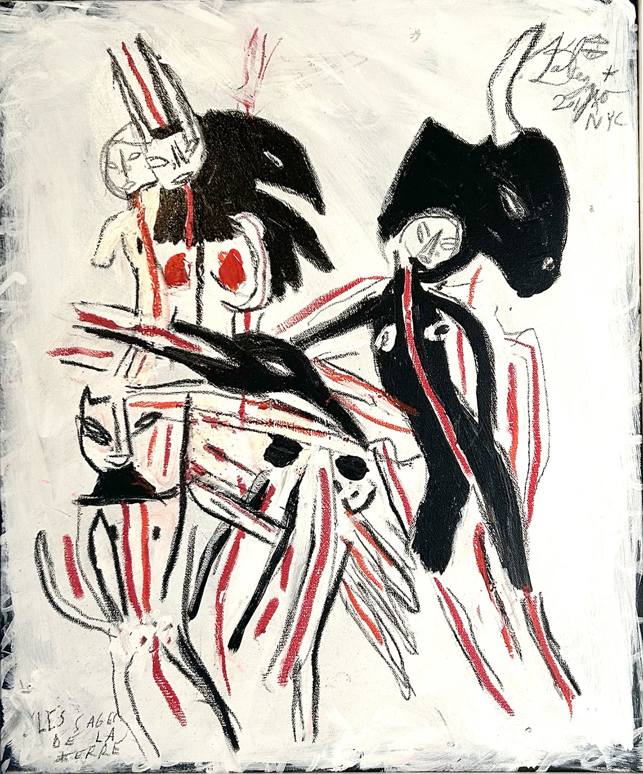 Les sages de la terre 1, 24” x 20”, prix sur demande