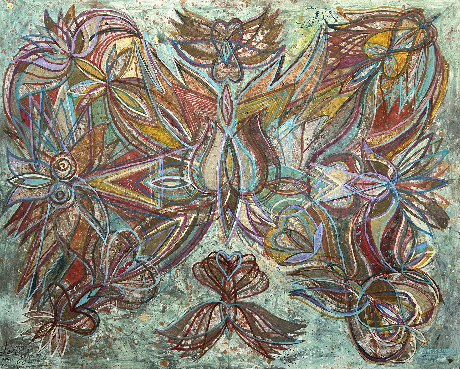 Lotus Opening, 42" x 53", prix sur demande