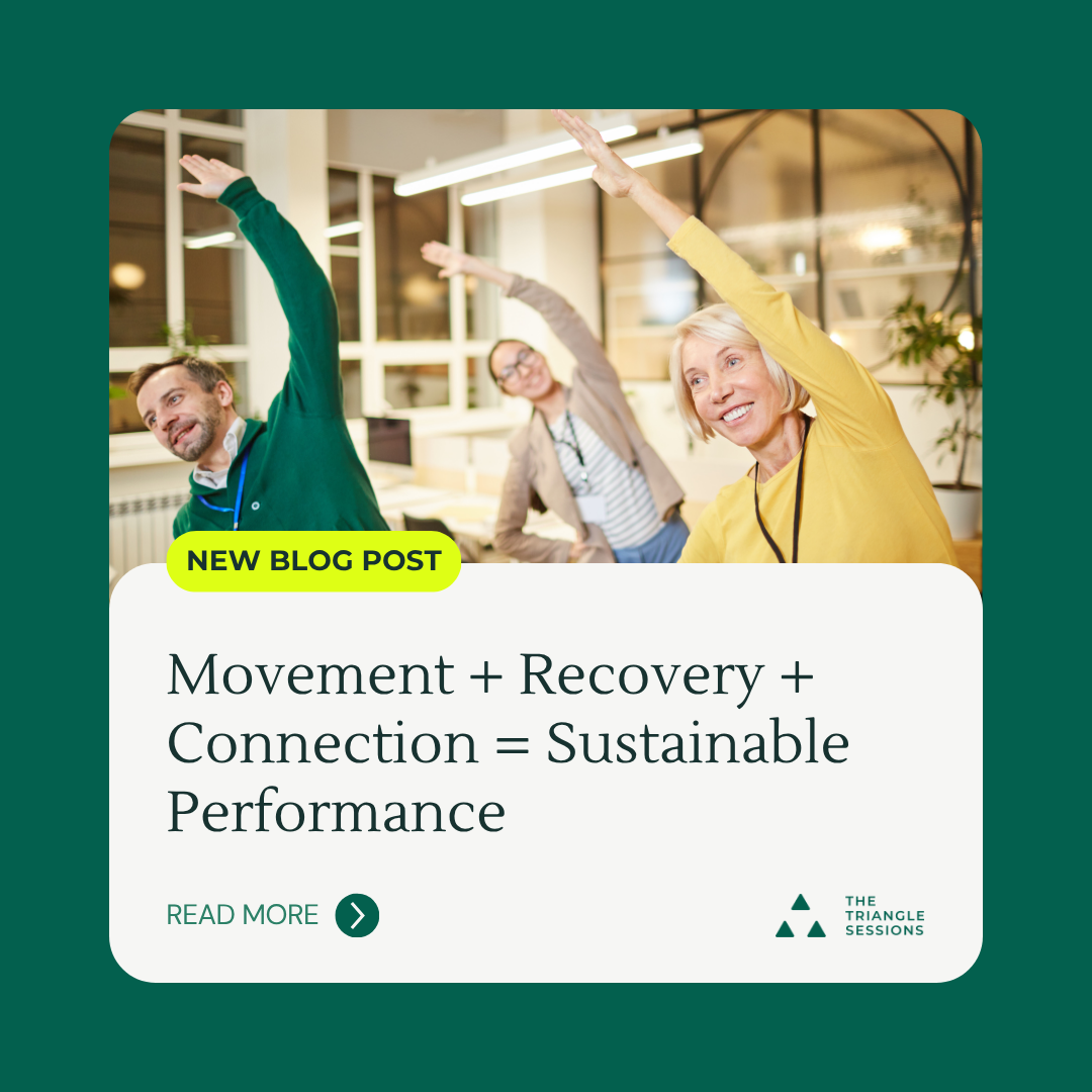 Movement + Recovery + Connection = Sustainable Performance