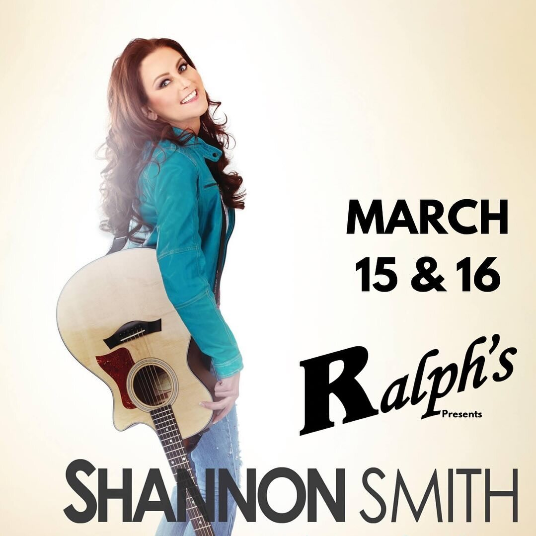 At Ralph&rsquo;s we &hearts;️ live music! Come check out @shannonsmithband this Friday and Saturday only at Ralph&rsquo;s Nightclub! 

Doors open at 9:00pm
$5 Cover at the door!