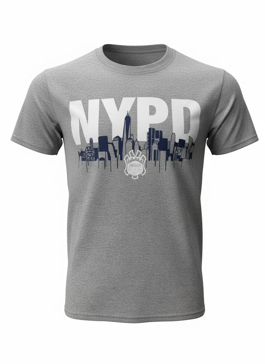 Item# T429 - NYPD NYC Skyline T-Shirt